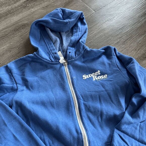 Sweet Rose Creamery Zip Up Hoodie Sweatshirt Size L - Picture 3 of 5